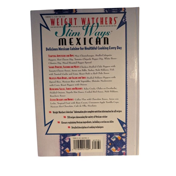 Weight Watchers Slim Ways Mexican Hardcover Recipe Cookbook - Picture 2 of 2